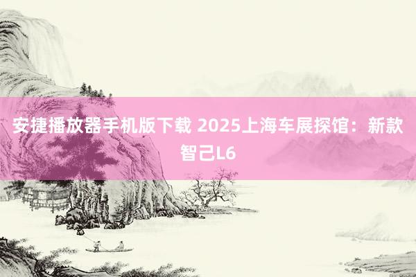 安捷播放器手机版下载 2025上海车展探馆：新款智己L6